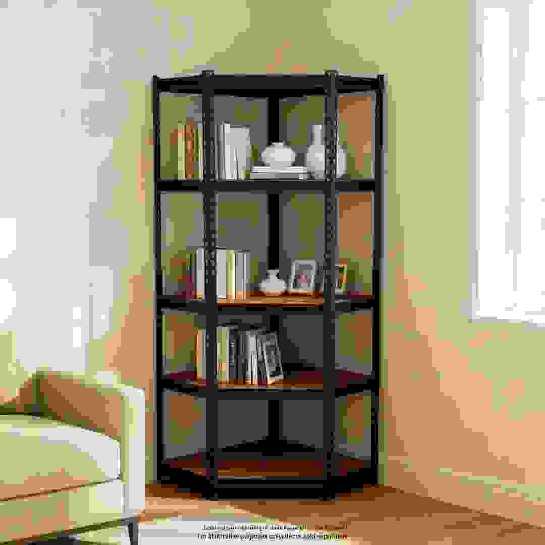Ace 5 Tier Corner Shelf Unit (94 x73 x7 cm)