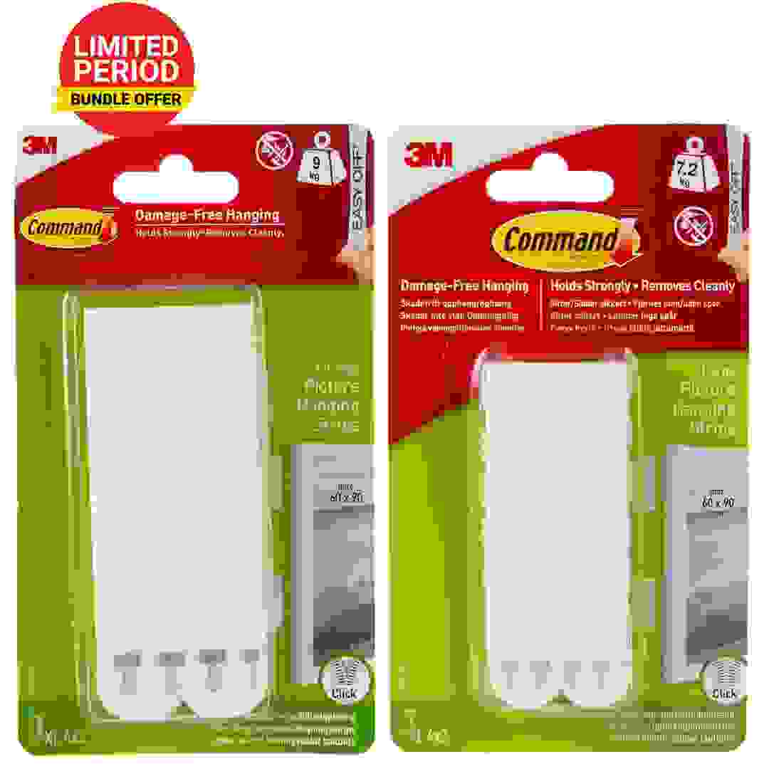 3M Command Season Promo X-Large + Large Picture Hanging Strip Pack (2 Pc.)