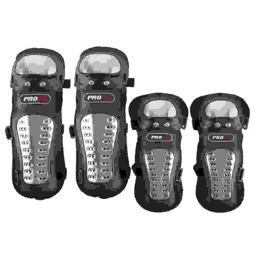 Mkats Bikers Safety Elbow Knee Stainless Steel Pads