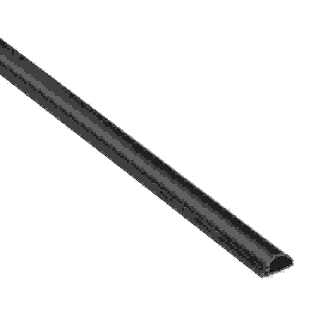 D-Line PVC Half Sphere Trunking (2 m, Black)