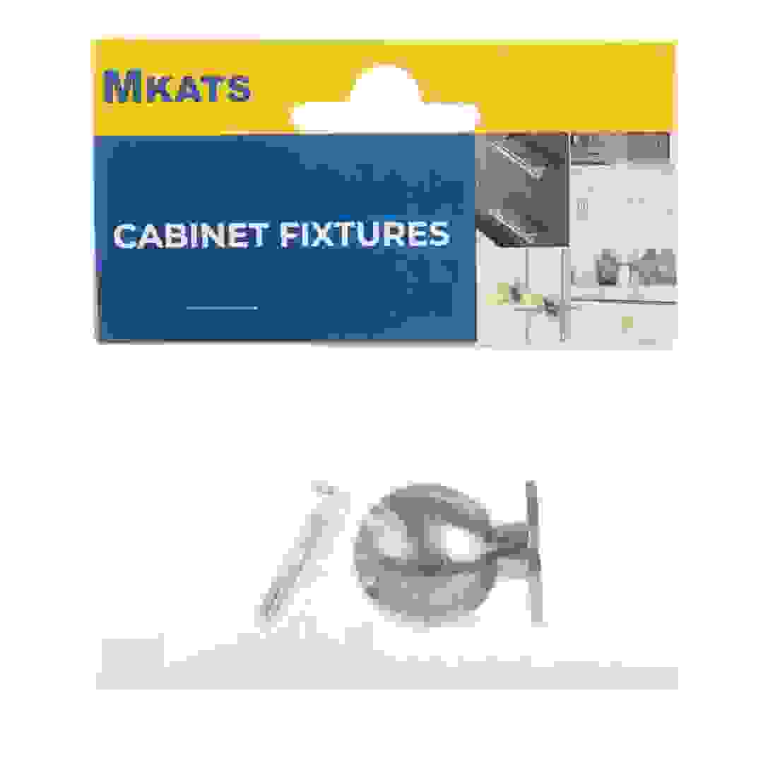 Mkats Round Stainless Steel Drawer Knob (3 cm)