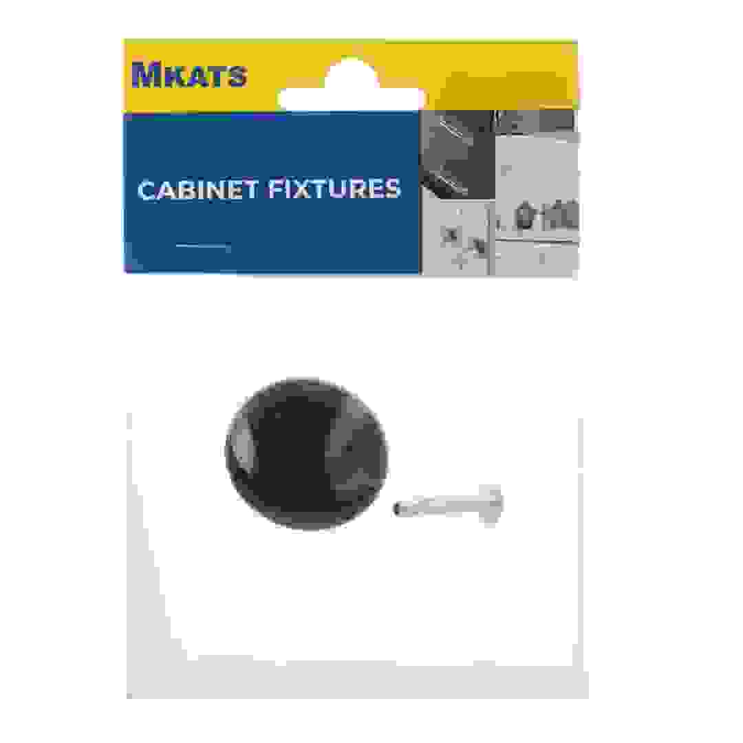 Mkats Ceramic & Zinc Alloy Knob (Black)