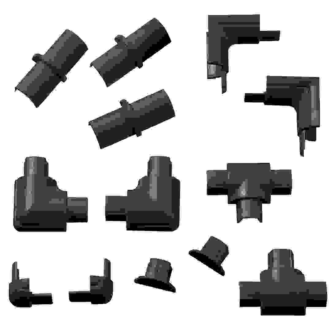 D-Line ABS Plastic Trunking Set (1.6 x 0.8 cm, 13 Pc.)