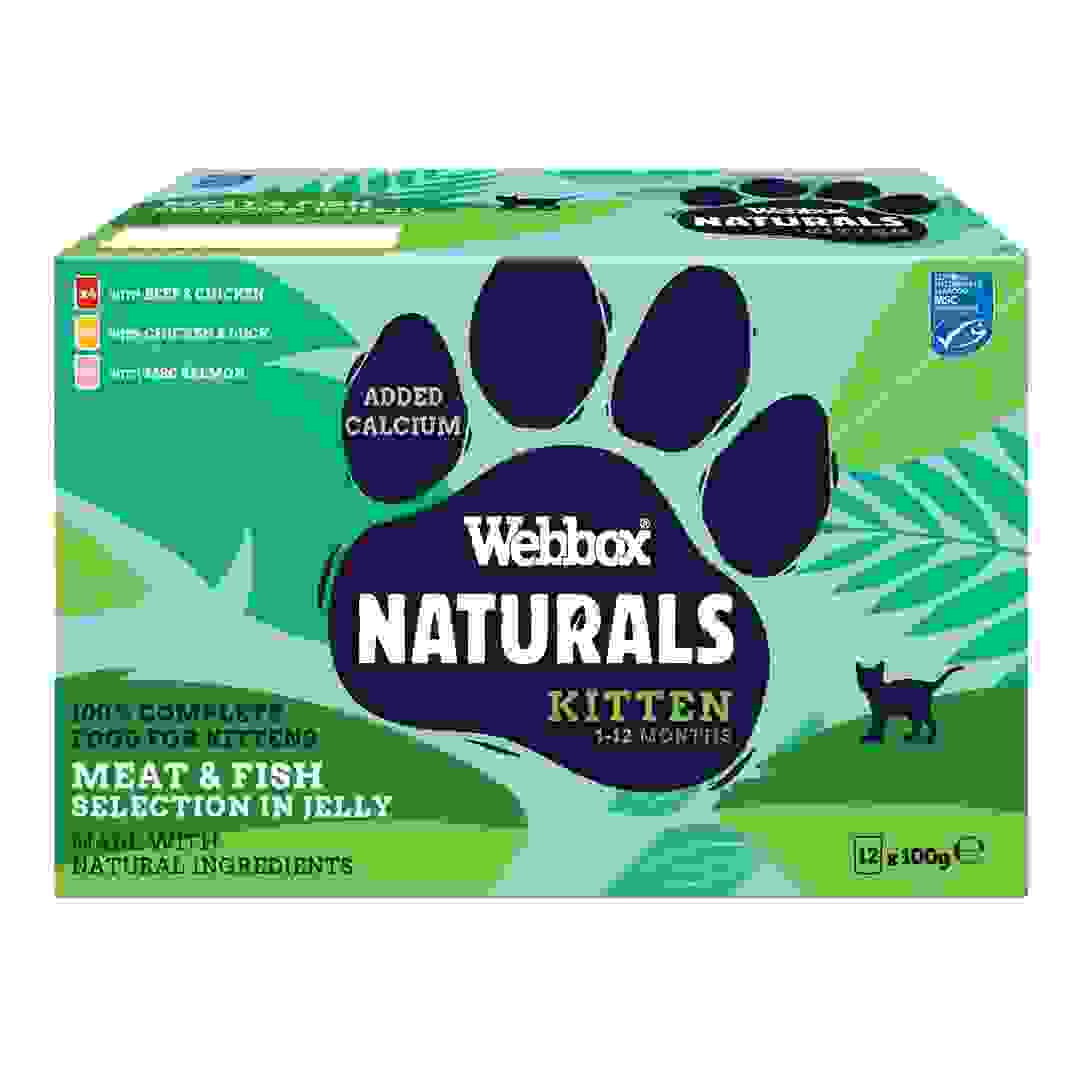 Webbox Naturals Fish & Meat in Jelly Wet Cat Food for Kittens (12 x 100 g)