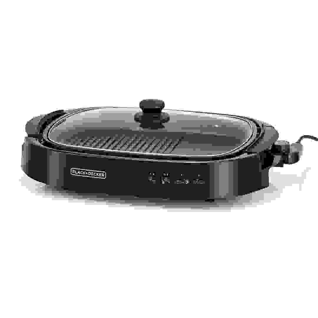 Black+Decker Electric Flat Health Grill, GH1500-B5 (1500 W)