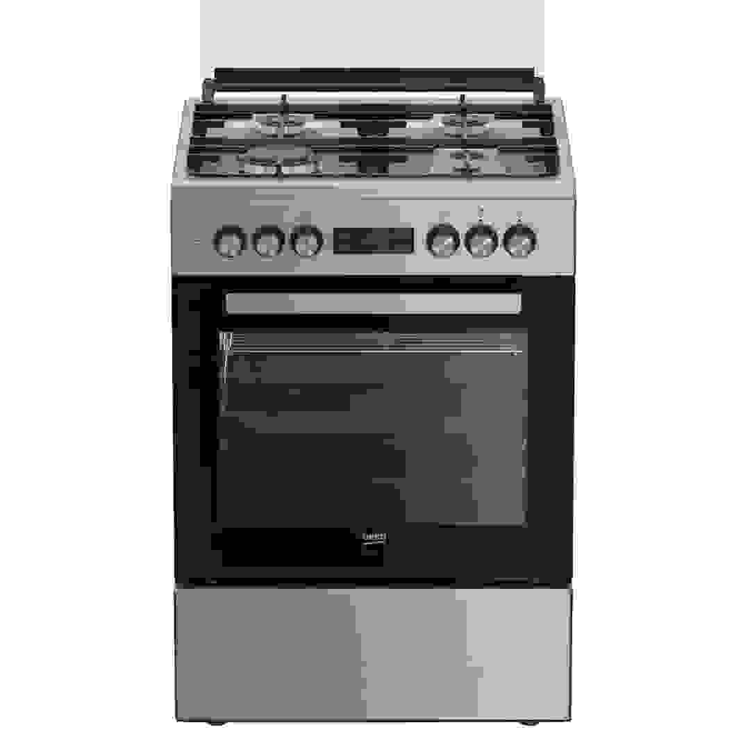 Beko Freestanding 4-Burner Multi-Functional Gas Cooker, FSM61330DXDSL (85 x 60 x 60 cm, 72 L)