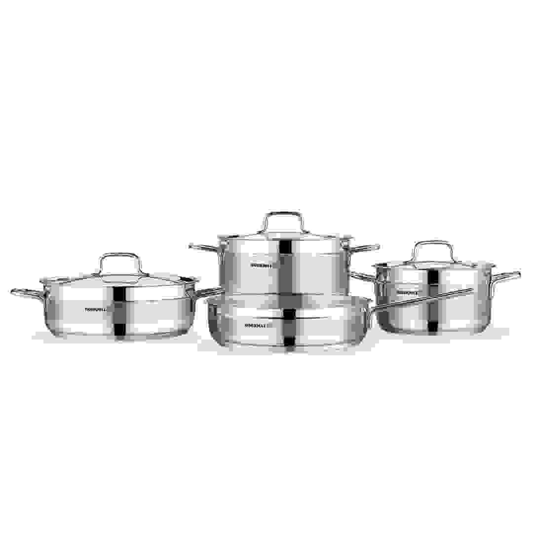 Korkmaz Alfaron Cookware Set (7 .Pc. Silver)