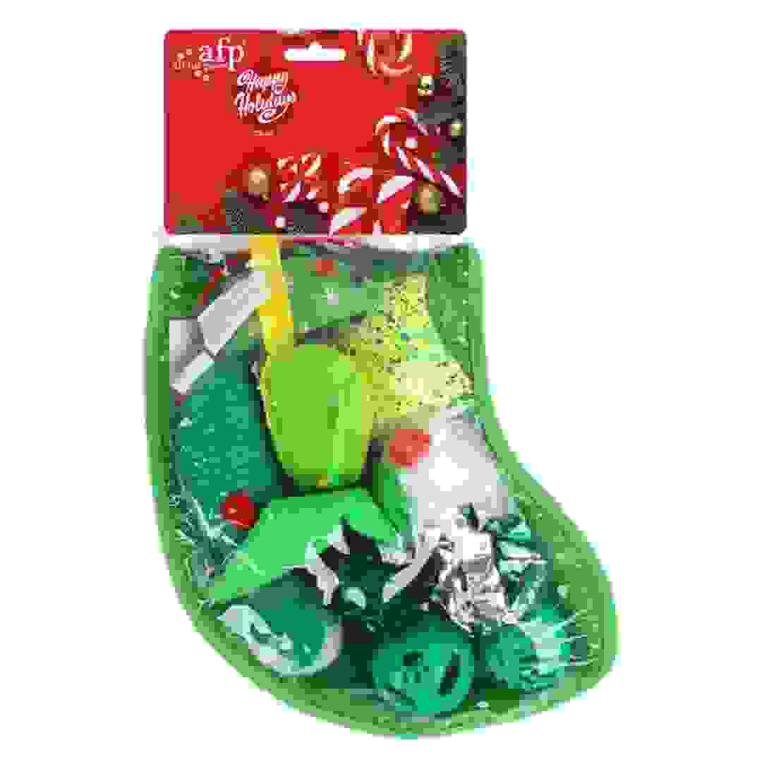 All For Paws Holiday Cat Gift Sock (34 cm, Green)