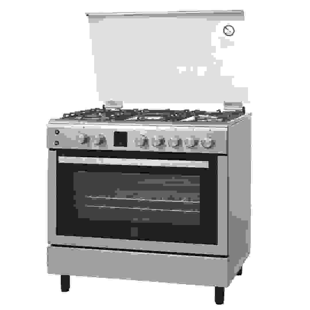 Hoover Freestanding 5-Burner Full Gas Cooker W/Oven, HGC-V95G-S (90 x 60 cm, 100 L)