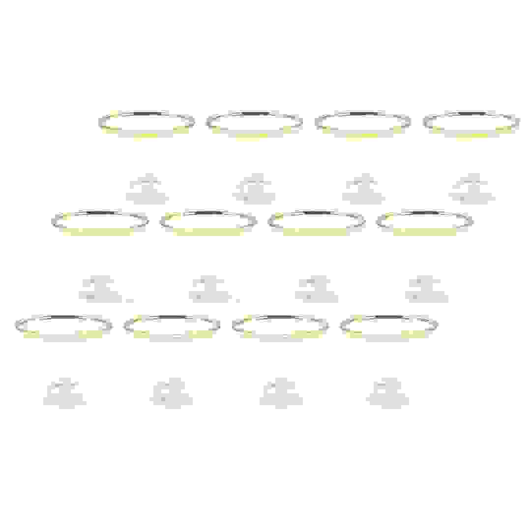 طقم فناجين قهوة زجاجية GGK أوركيد (12 قطعة)