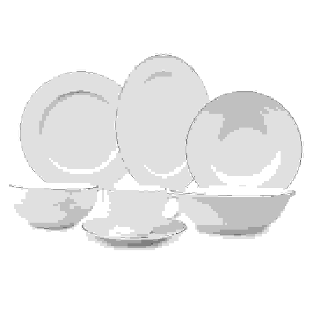 Orchid Dinner Set Embossed Ripple (32 Pc.)