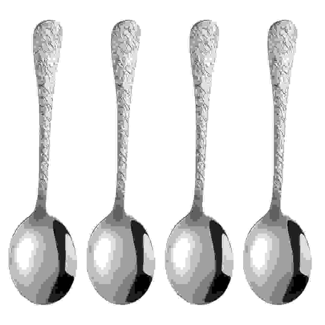طقم ملاعق شوربة ستانلس ستيل أرتيستيك أوركيد (4 قطع)
