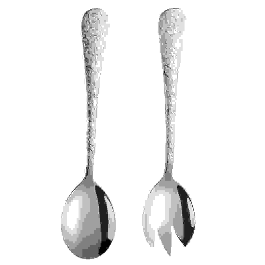 Orchid Artistic Stainless Steel Salad Servers Set (2 Pc.)