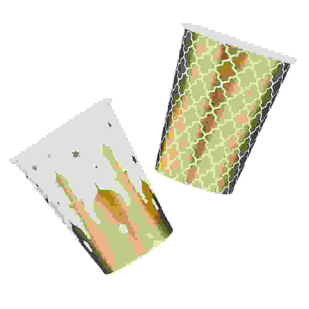 طقم أكواب ورقية بعبارة عيد هوتي بالو (10 × 8 سم، 8 قطع)