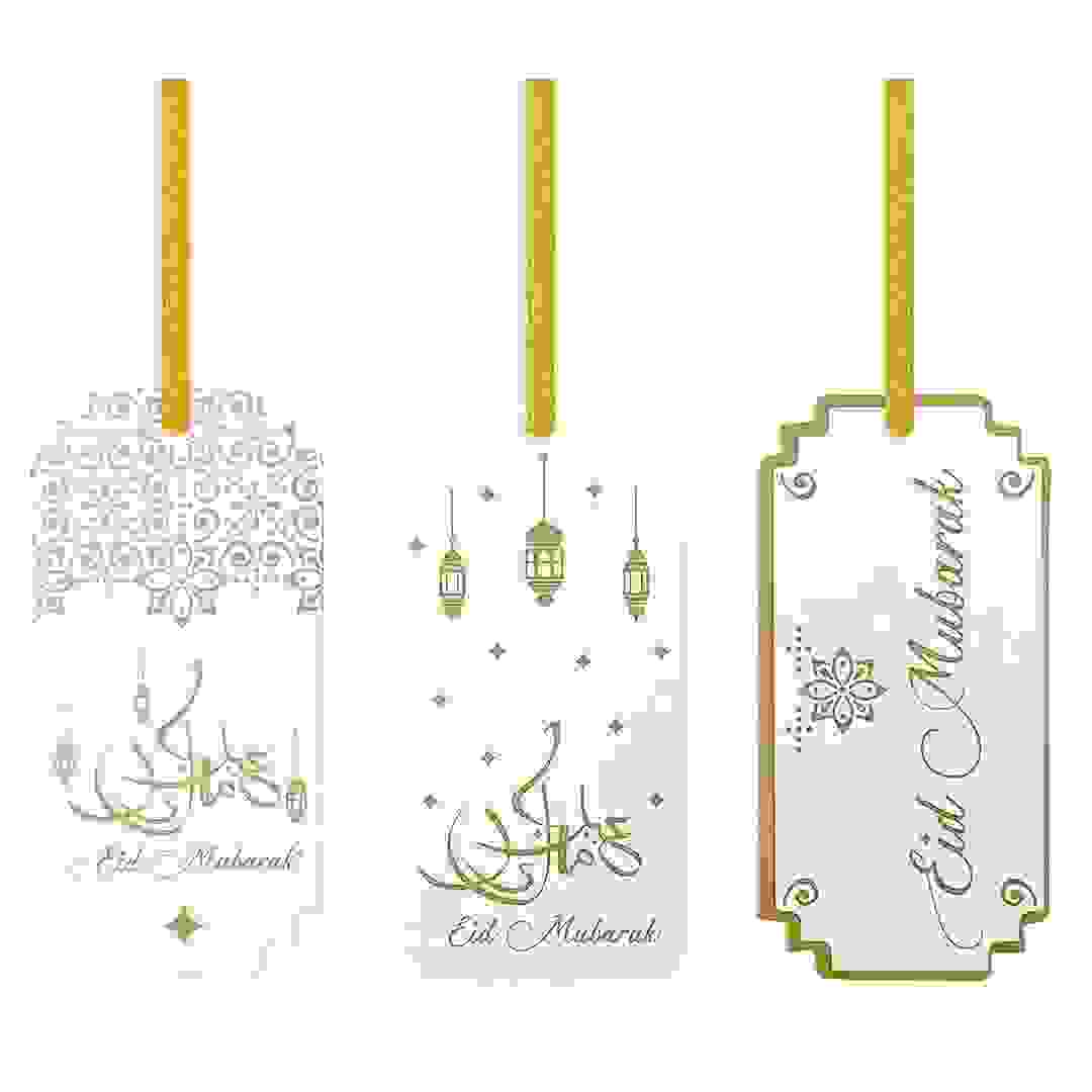 طقم بطاقات هدايا عيد مبارك بارتي ماجيك (8 قطع، 3.7 × 7.5 سم)