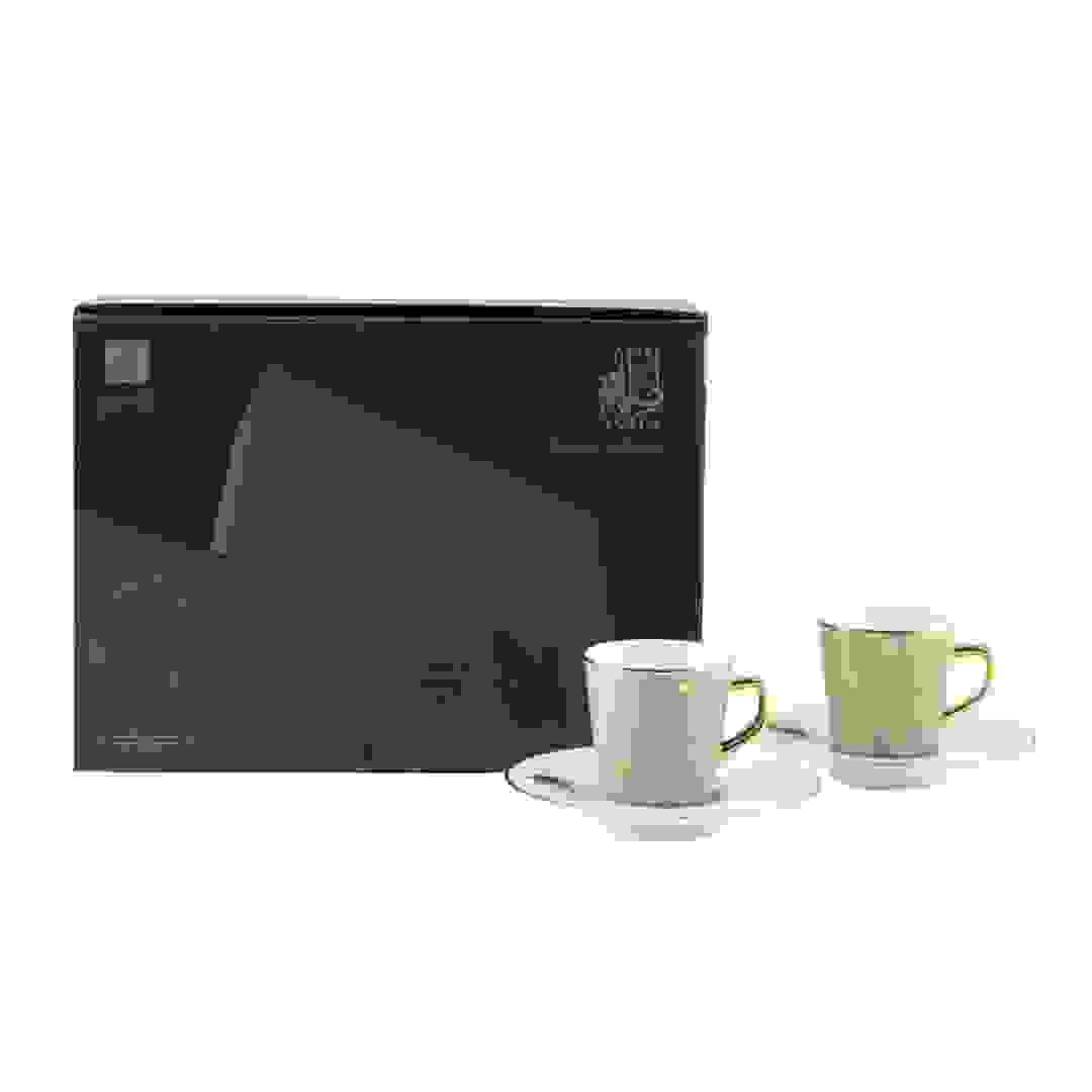 Asala Turkish Coffee Set (12 Pc., Olive & Gold)