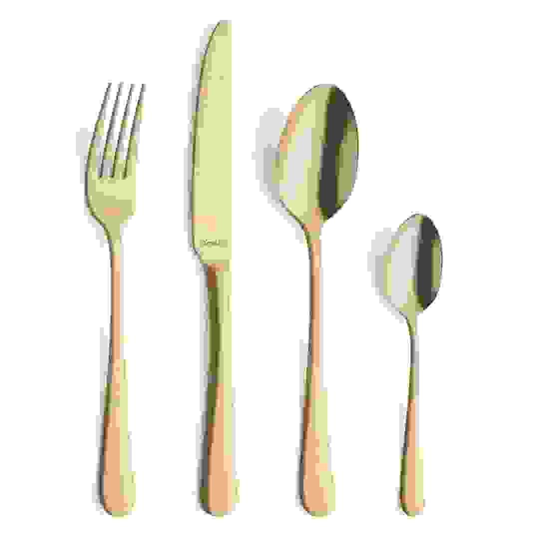 Amefa Austin Stainless Cutlery Set (Gold, 24 Pc.)