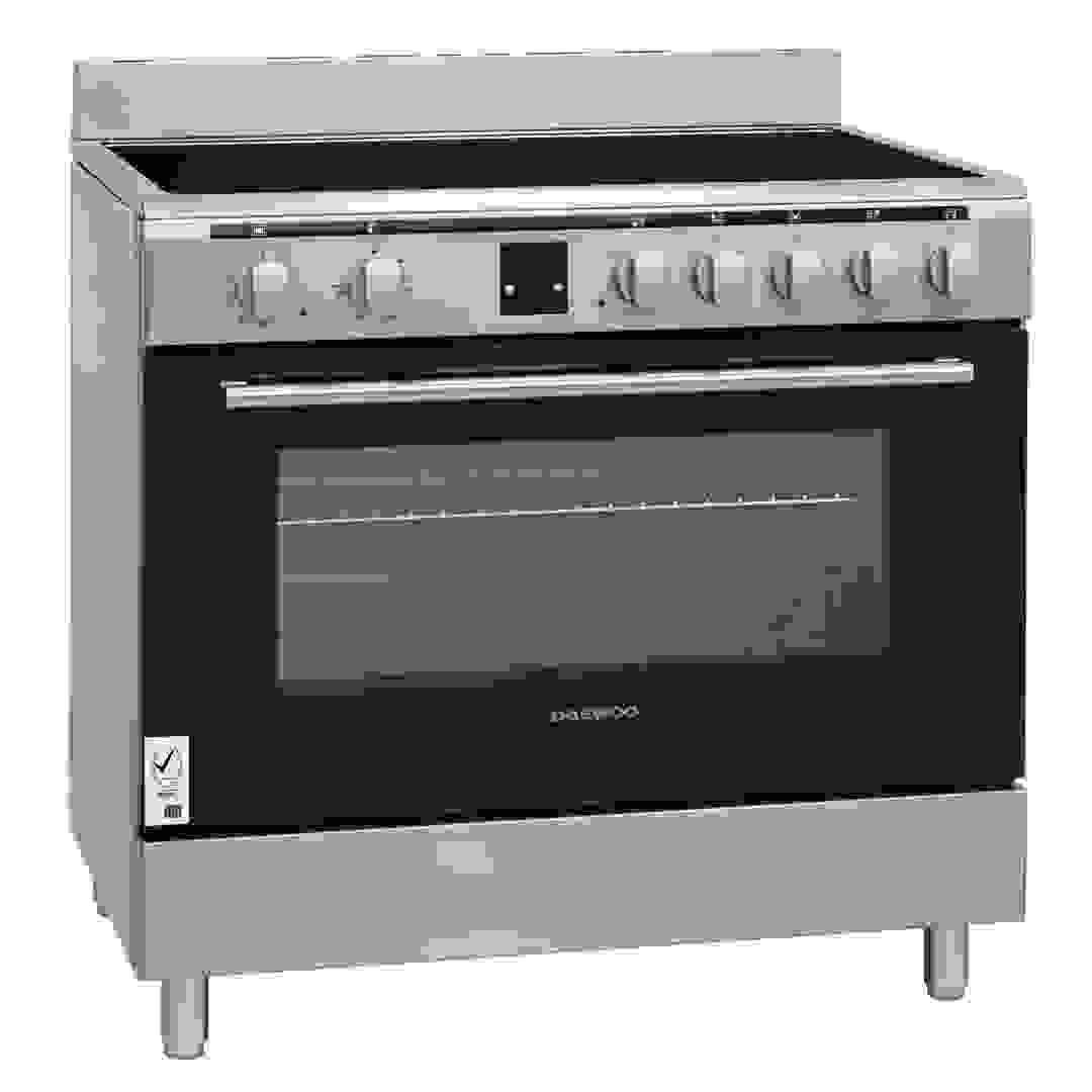 Daewoo Freestanding 5-Zone Ceramic Cooker W/Electric Oven, DCC-S965HF (90 L, 90 x 60 x 85 cm)