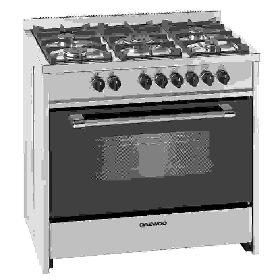 Daewoo Freestanding Multi-Function 5-Burner Gas Cooker W/Electric Oven, DGE-S965HE (90 x 90 x 60 cm)