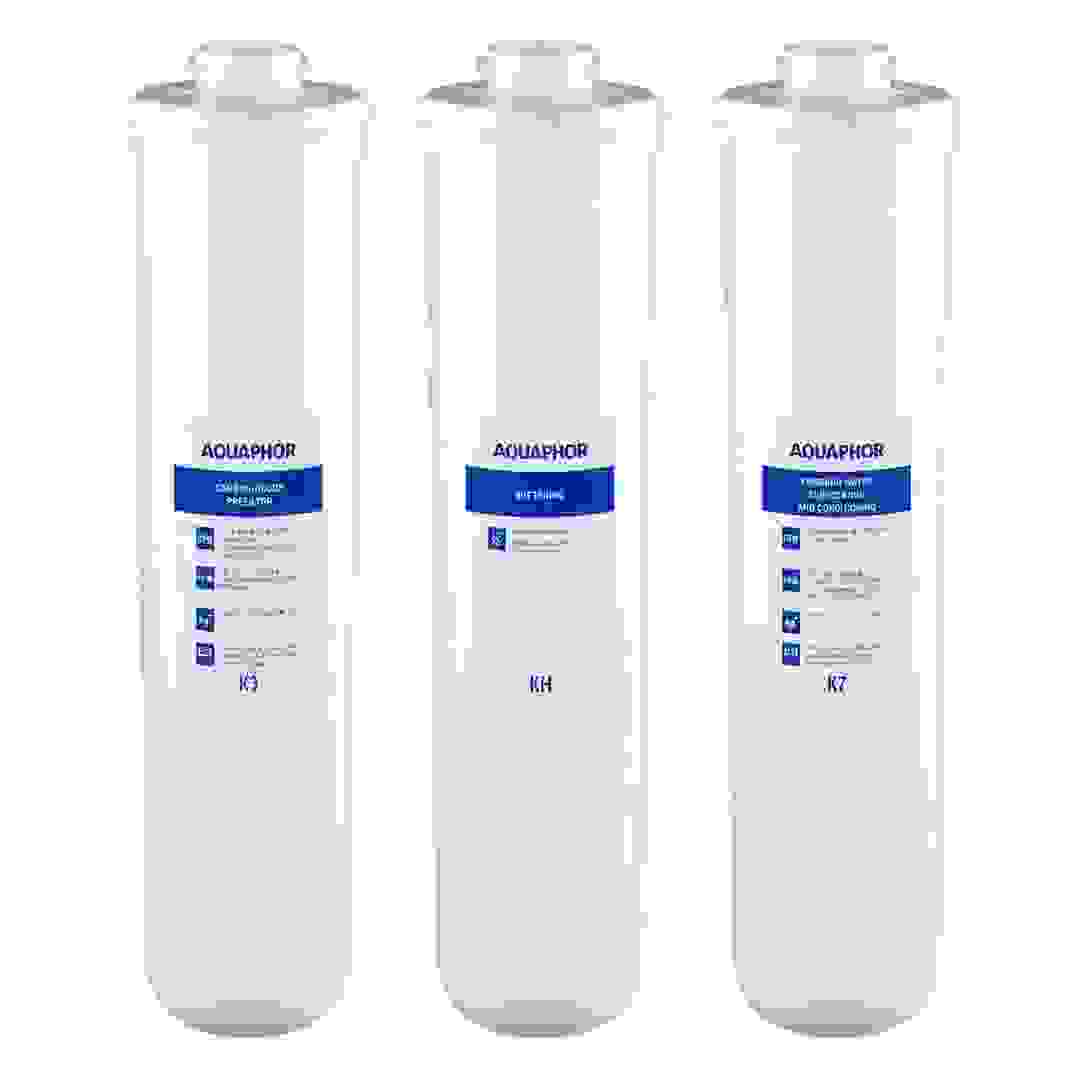Aquaphor Replacement Water Filter Cartridge Set, K3-KH-K7