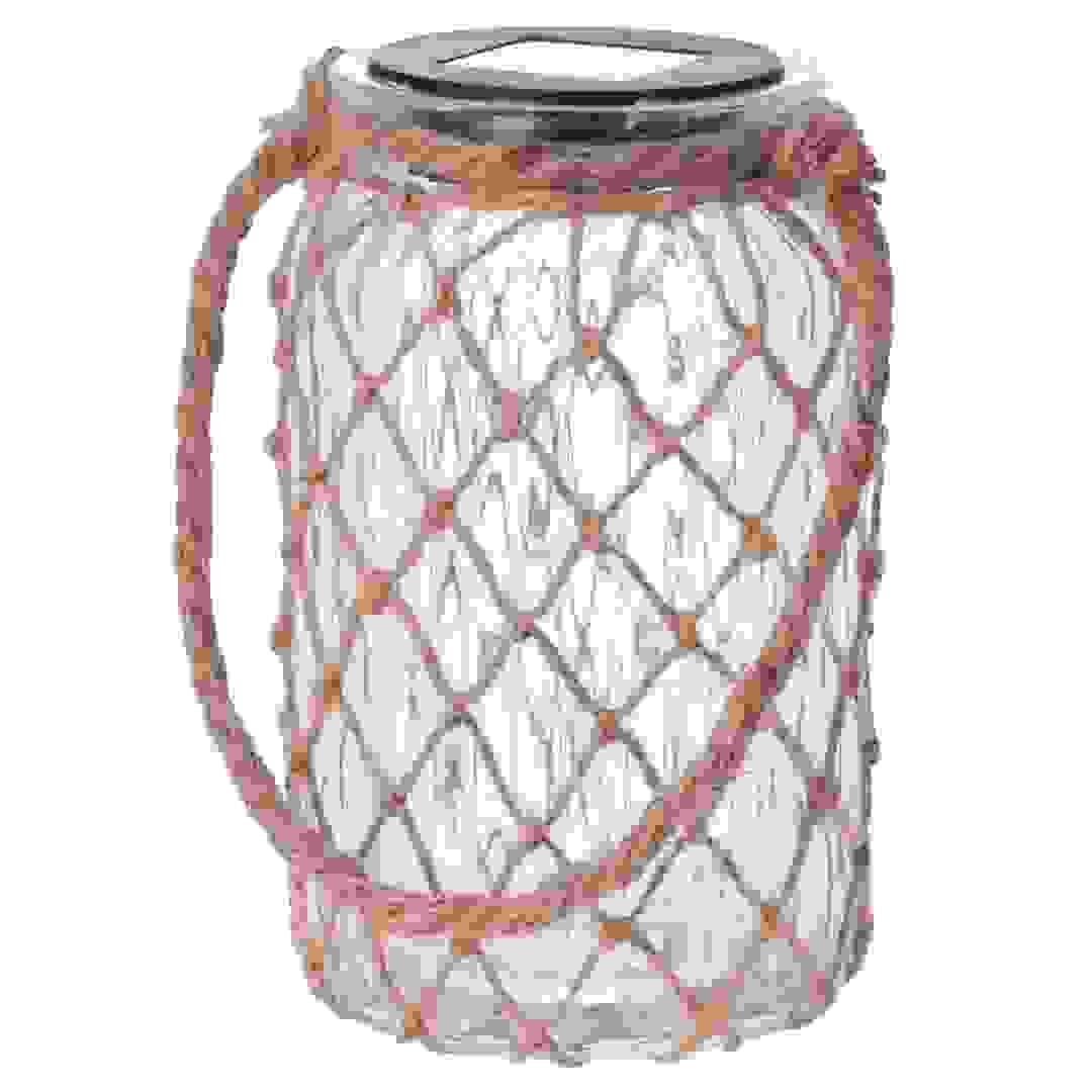 Solar Lamp Glass Jar (Natural, 11 x 18.5 cm)