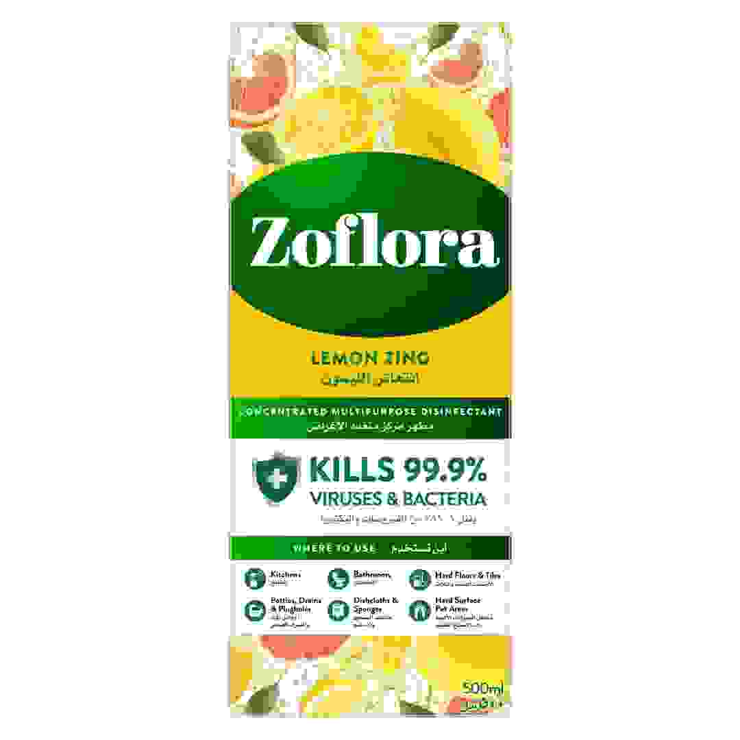 Zoflora Concentrated Multi-Purpose Disinfectant (Lemon Zing, 500 ml)