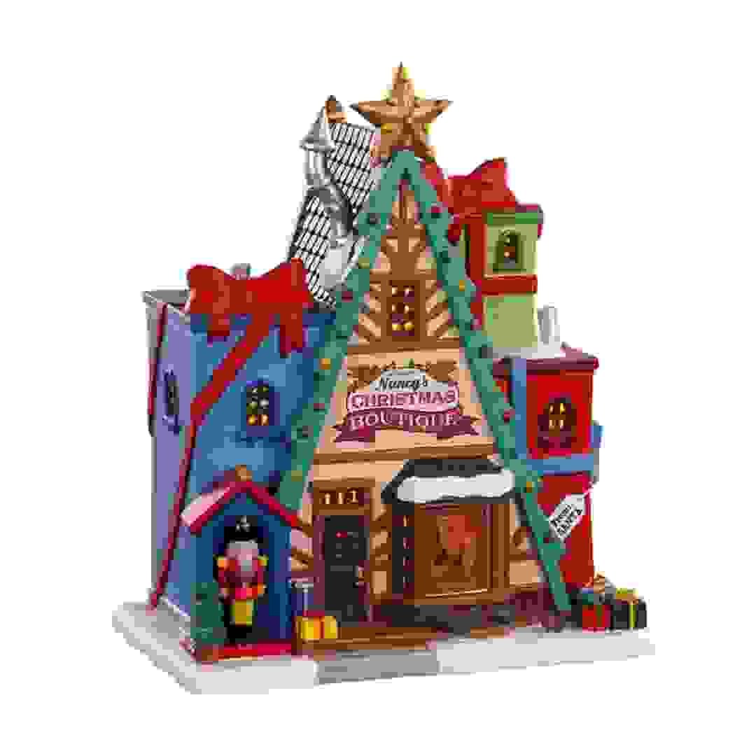 Lemax Nancy’s Christmas Boutique Caddington Village Festive Decor W/Adaptor (Multicolor, 100mA)