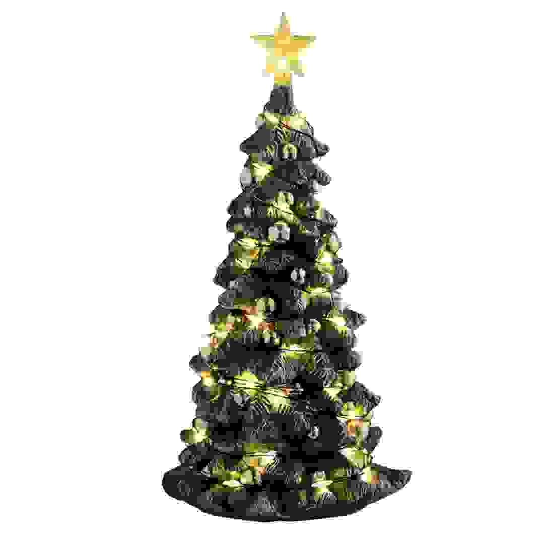 Lemax Snowy Christmas Tree Battery-Operated Festive Decor W/Clear Lights (4.5 V)