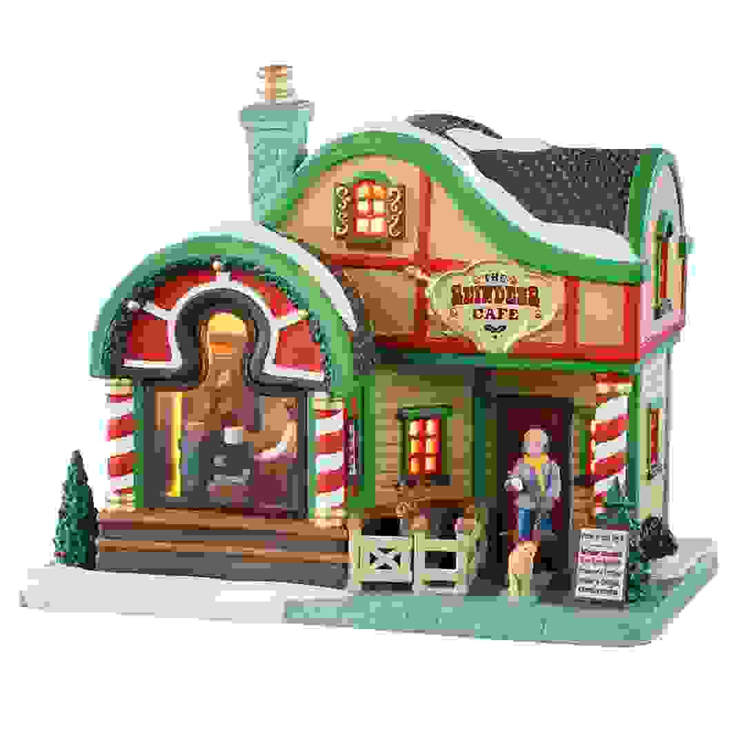 Lemax The Reindeer Cafe Festive Decor W/Adaptor (Multicolor, 100 mAh)