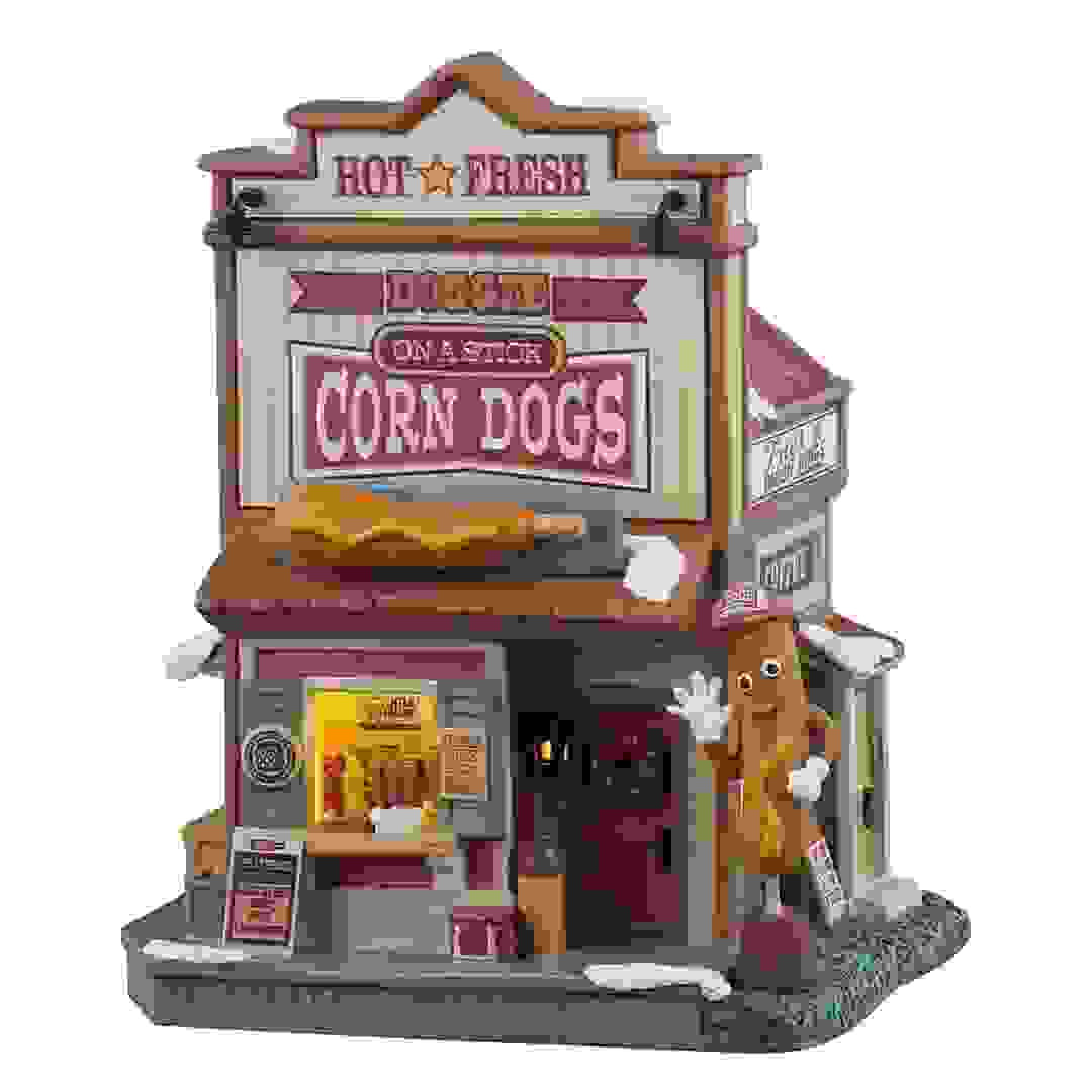 Lemax Doggie On A Stick Corn Dogs Festive Decor W/Adaptor (Multicolor, 100 mAh)