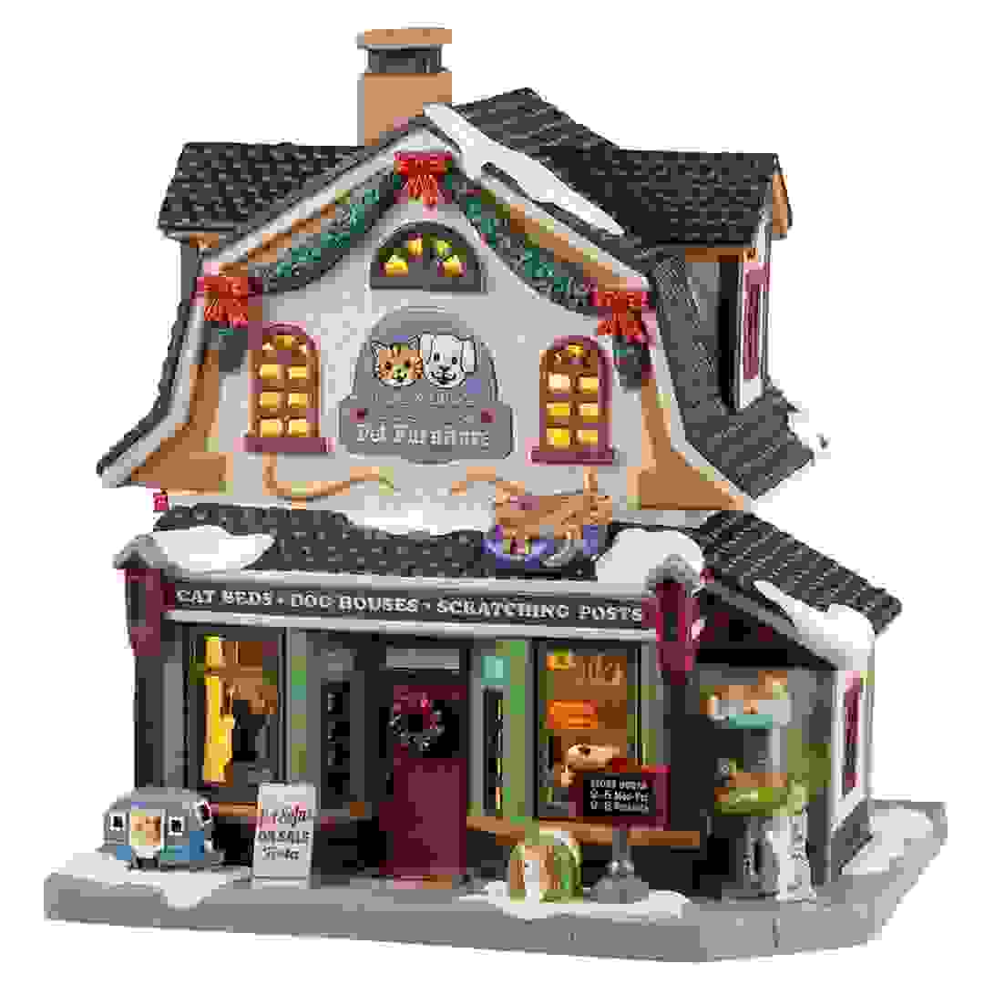 Lemax Luna & Ollie Custom Pet Furniture Festive Decor W/Adaptor (Multicolor, 100 mAh)