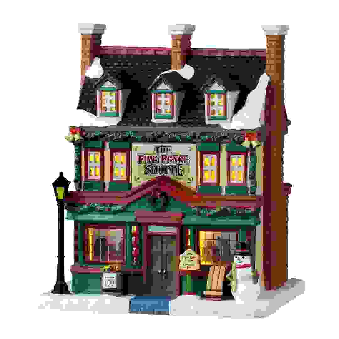 Lemax The Five Pence Shop Festive Decor W/Adaptor (Multicolor, 100 mAh)