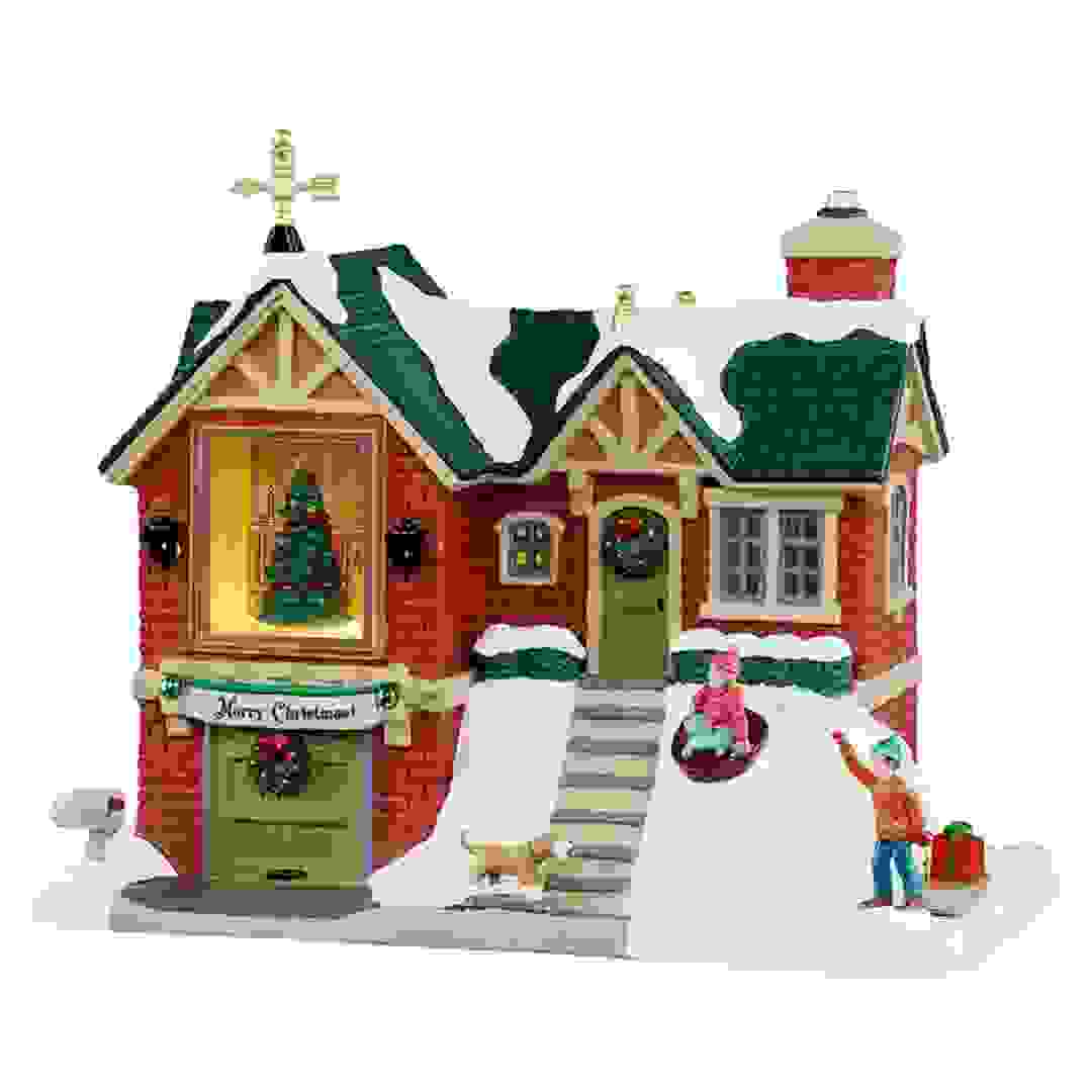 Lemax The Little BrickHouse Festive Decor W/Adaptor (Multicolor, 100 mAh)