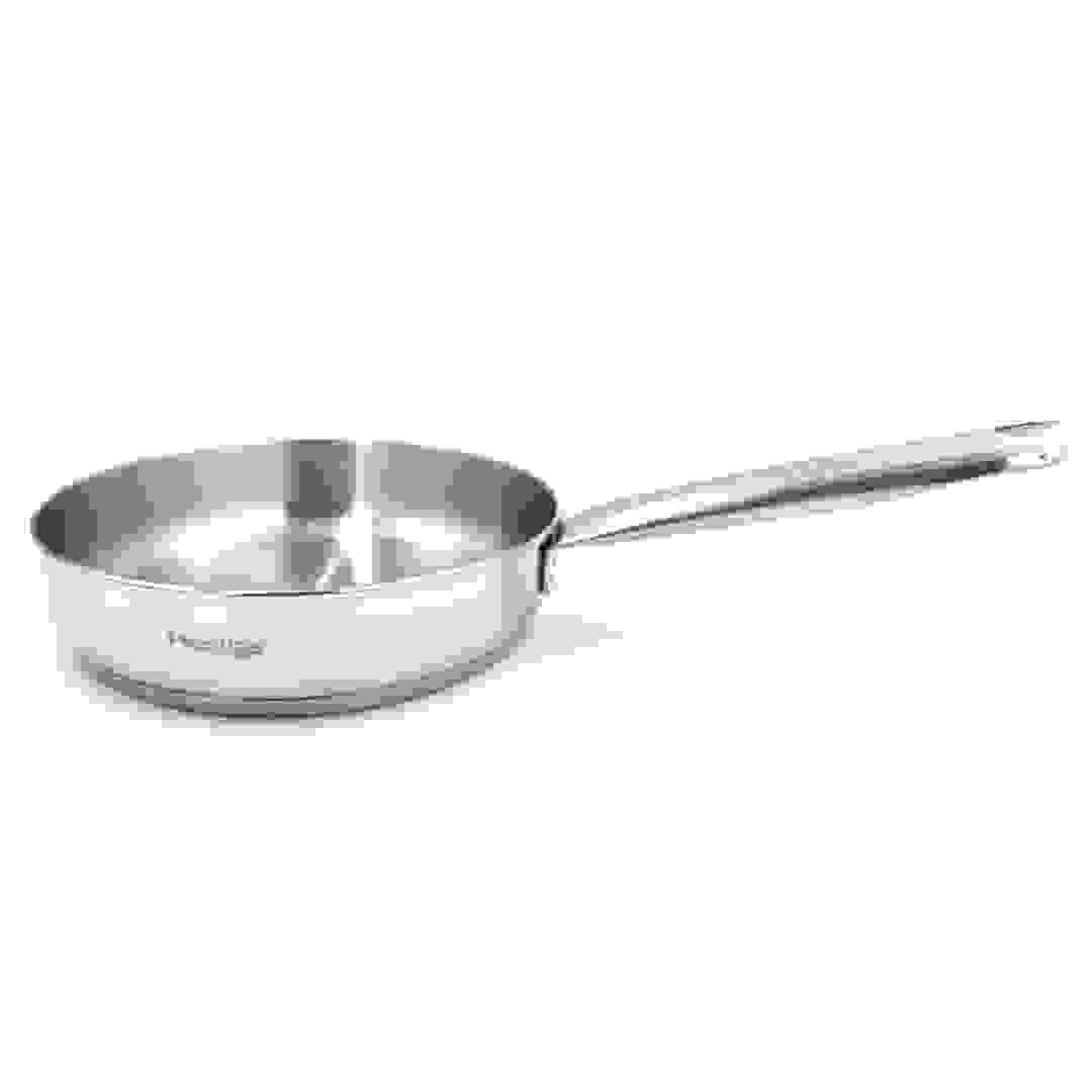 Prestige Infinity Stainless Induction Compatible Open Fry Pan (Silver, 18 cm)