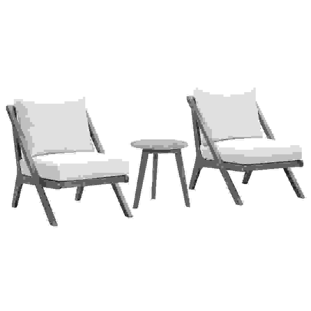 Seville Armless Acacia Wood Bistro Set (3 Pc.)
