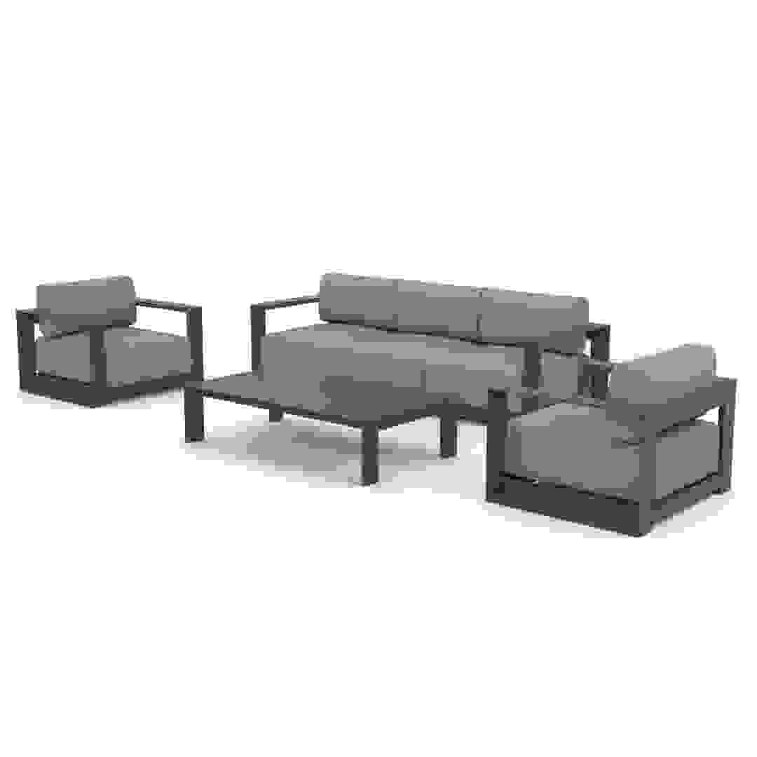 Zadar 5-Seater Aluminum Outdoor Sofa Set (Grey)