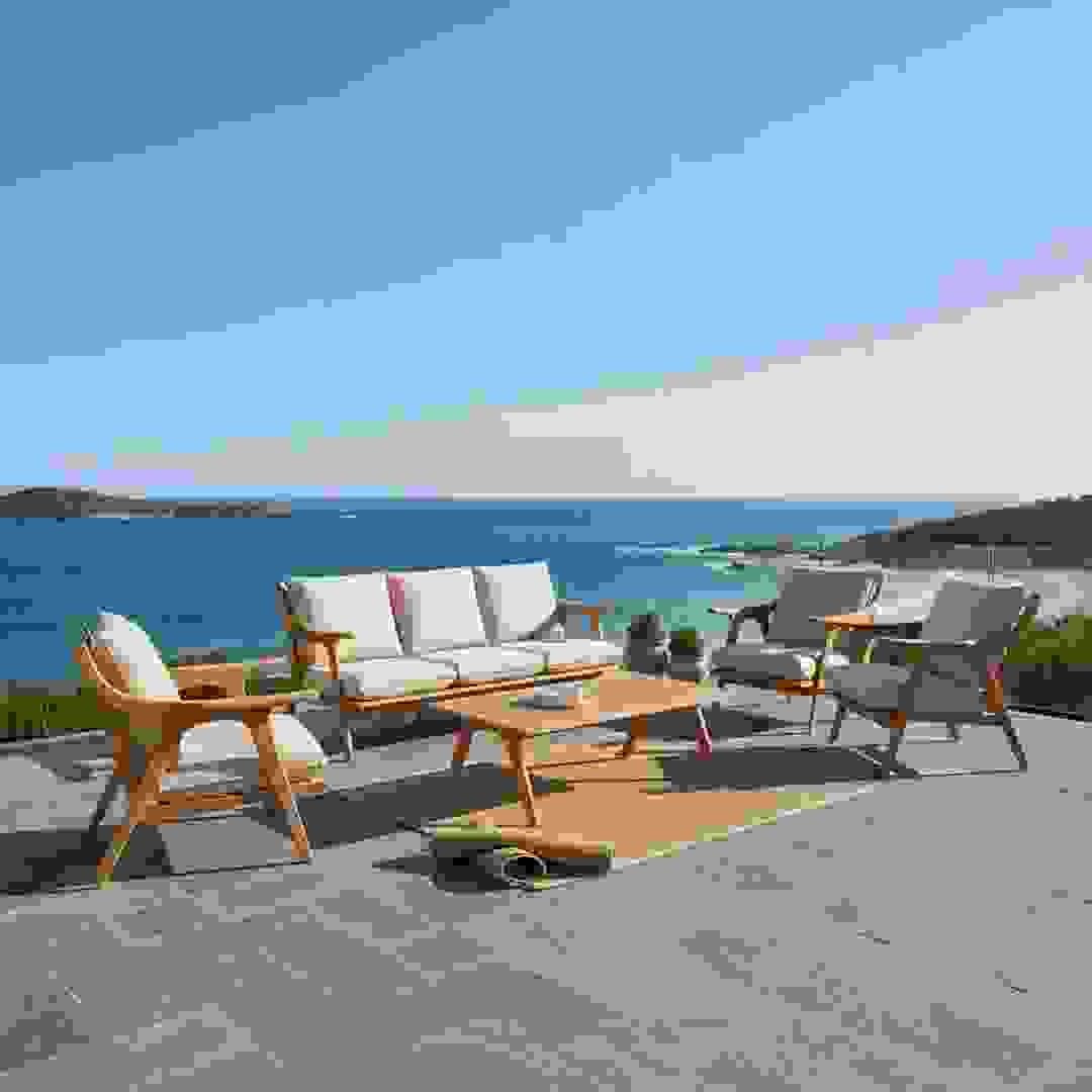 Lagos 7-Seater Acacia Wood Sofa Set