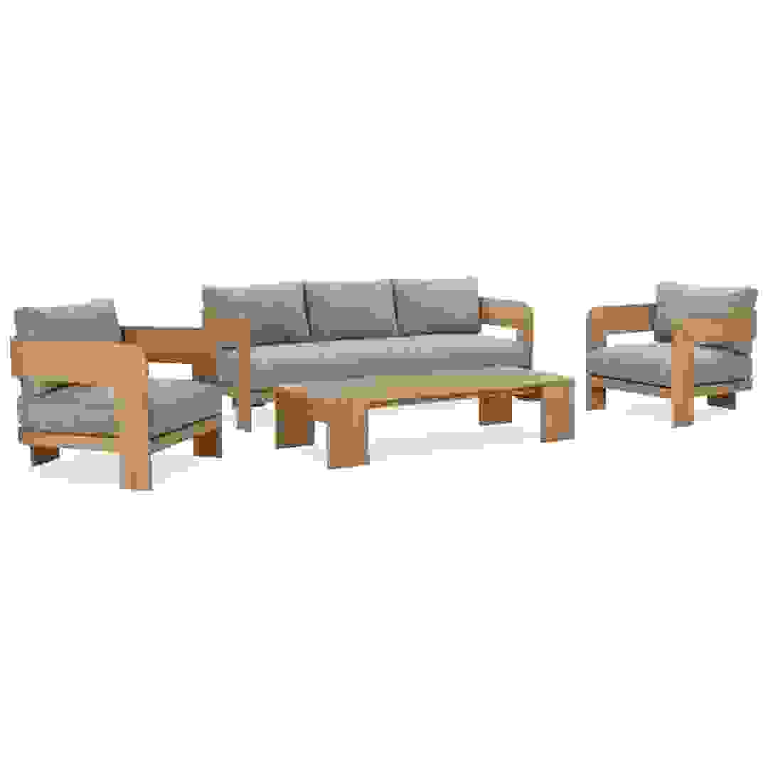 Tripoli 5 Seater Acacia Wood Sofa Set (200 x 78 x 64 cm)