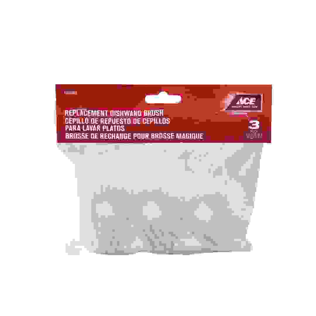 Ace Dish Brush Replacement Sponge Head Pack (8 x 5 x 3.8 cm, 3 Pc.)