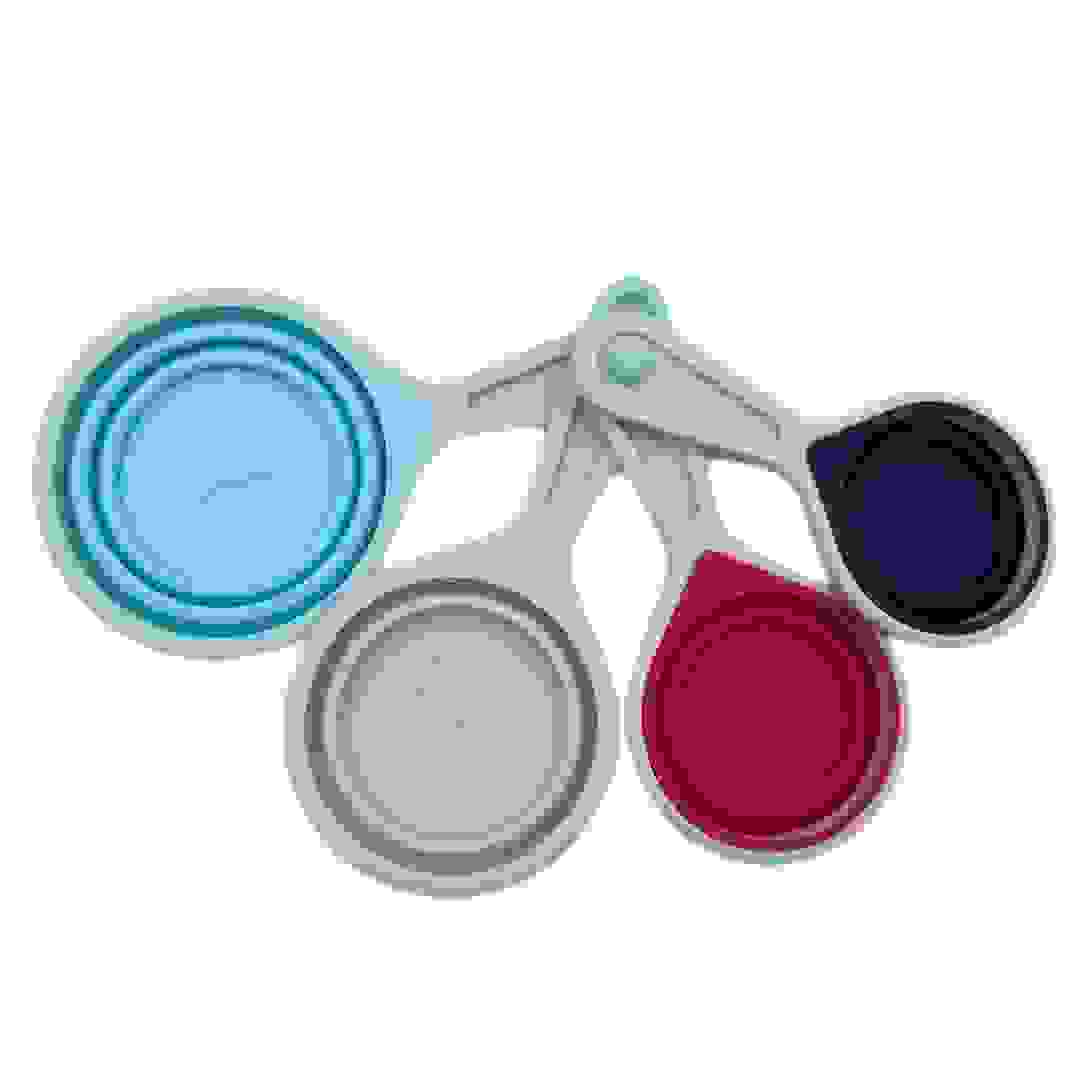 Core Home Collapsible Silicone Measuring Cup Set (Multicolors, 4 Pc.)
