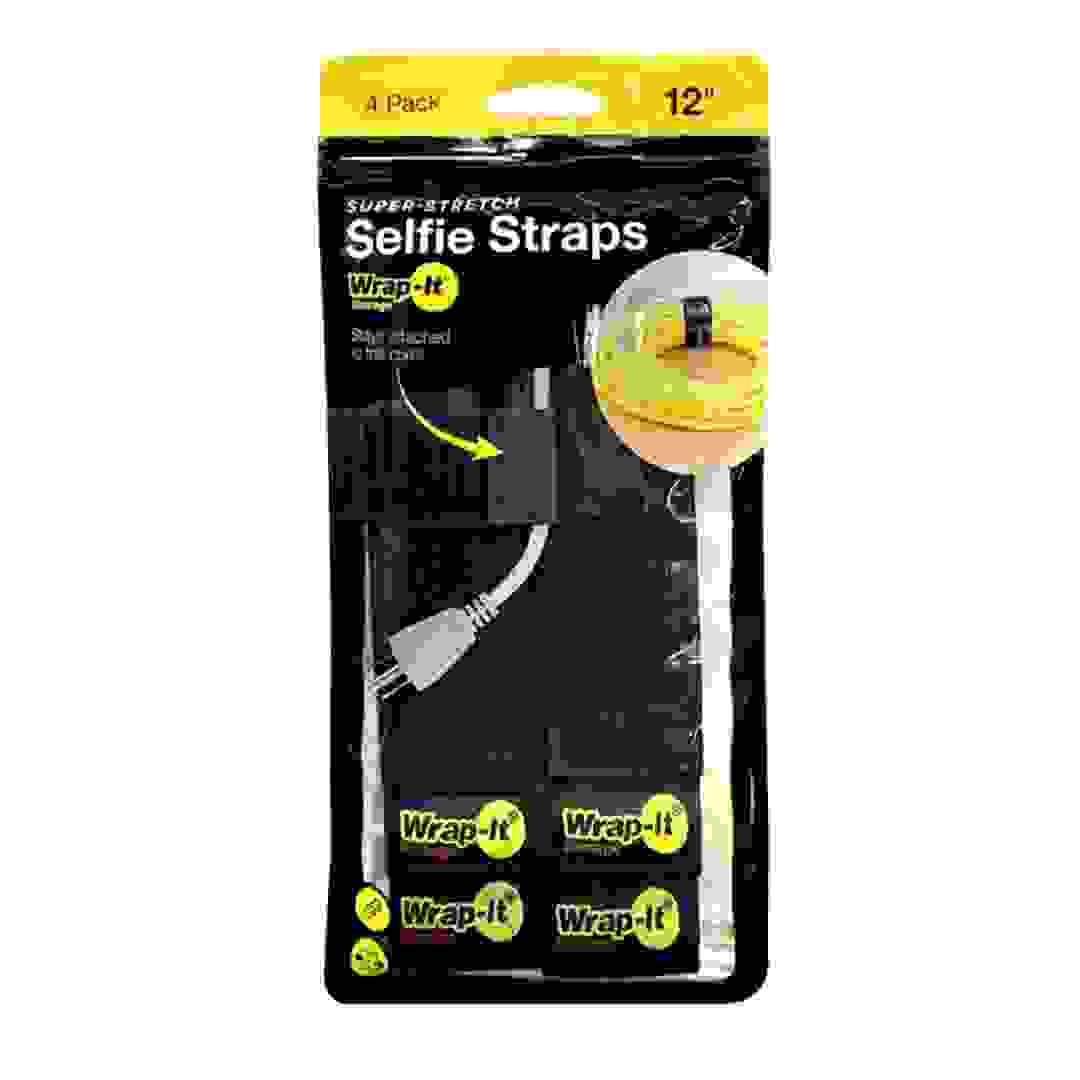 Wrap-It Selfie Strap Cable Wrap Pack (22.8 x 3.8 cm, 4 Pc.)