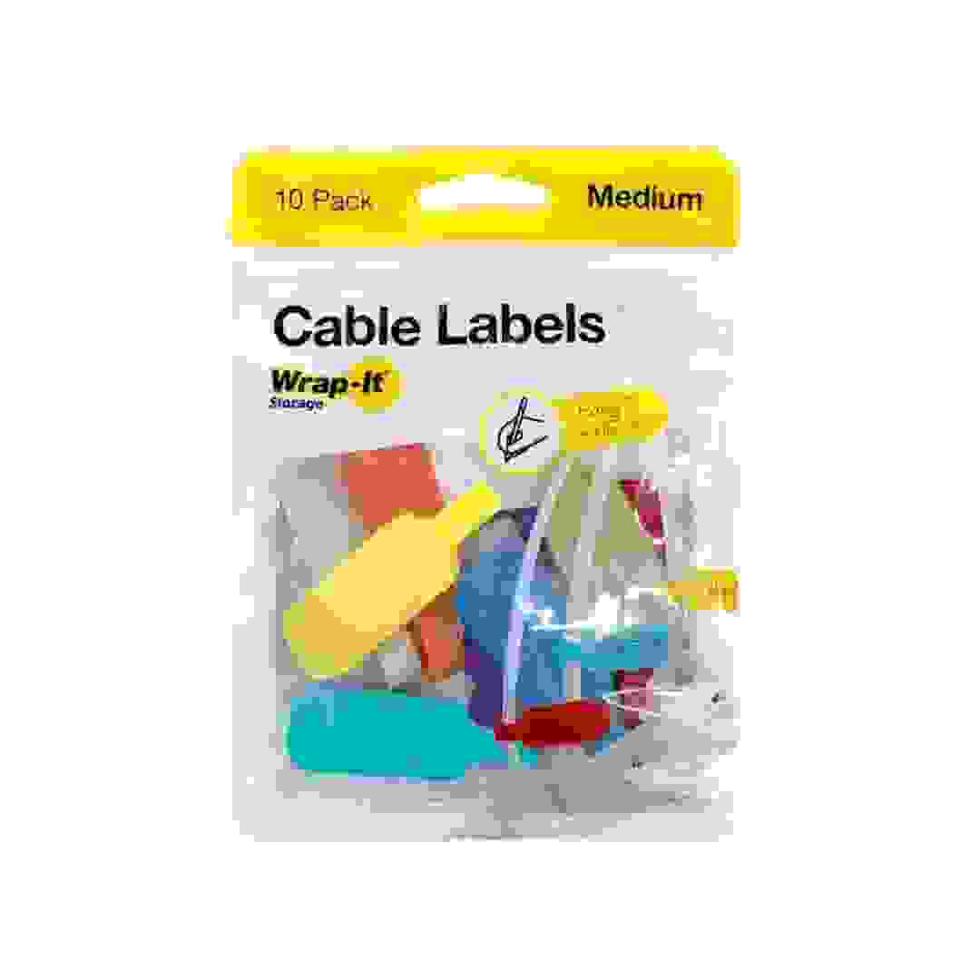 Wrap-It Medium Cable Labels Pack (Multicolor, 5.7 cm, 10 Pc.)