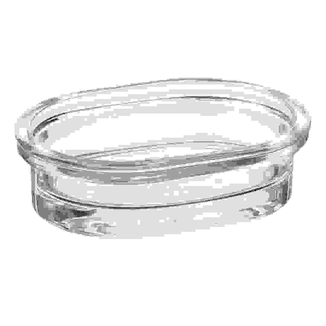 Interdesign Apothecary Soap Dish (14. x 9 x 18 cm, Clear)