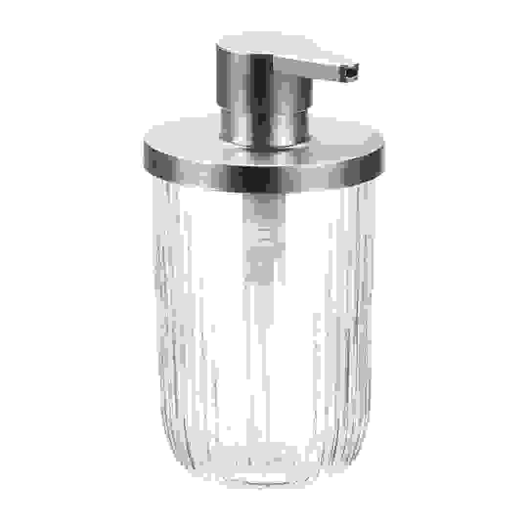 Interdesign Fluted Glass Soap Dispenser (8.6 x 8.6 x 15.2 cm)