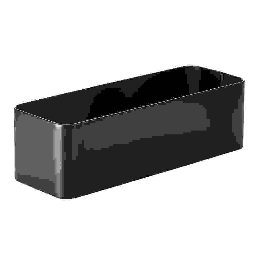 Interdesign Patton Toilet Steel Tissue Bin (Black, 15.8 x 43.8 x 13.3 cm)