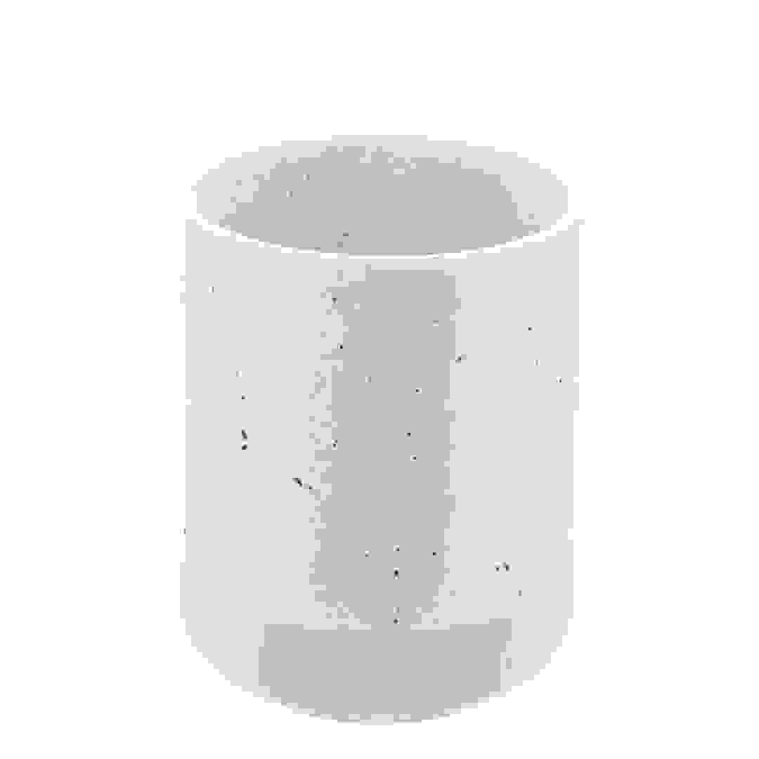 Tendance Speckled Stoneware Tumbler (White Beige, 8 x 8 x 10 cm)