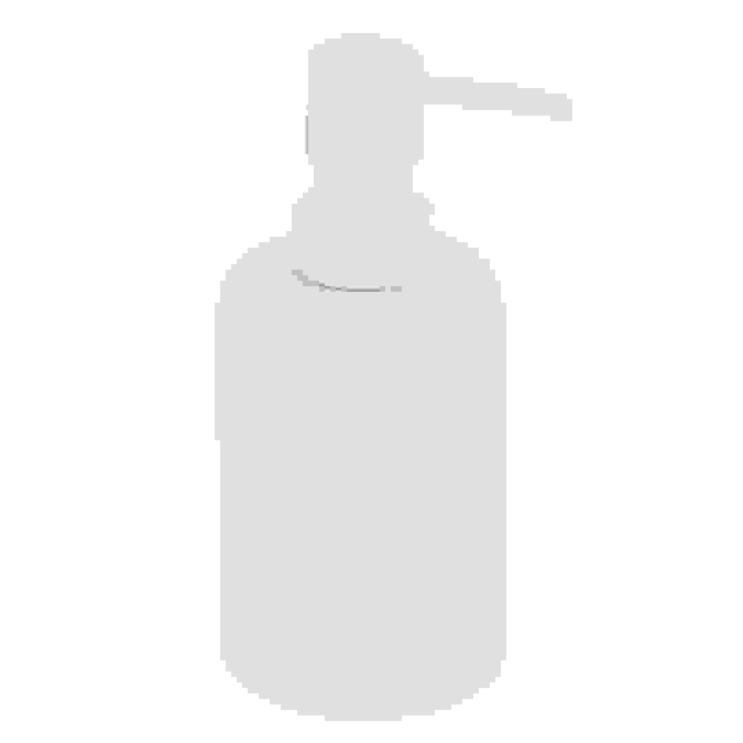 Tendance Polyresin Soap Dispenser W/Rounded Strips (White, 230 ml)