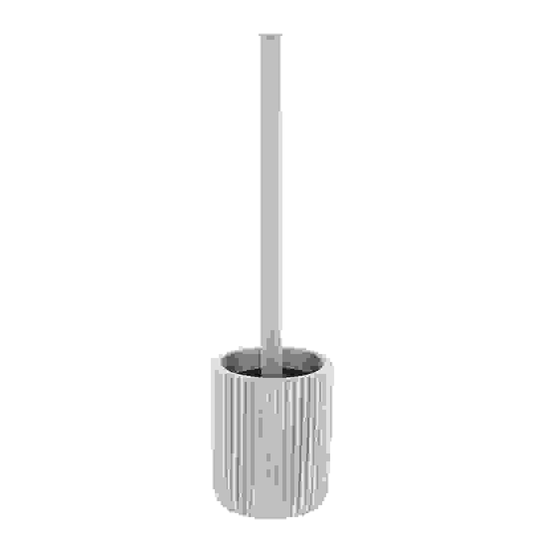 Tendance Polyresin Toilet Brush W/Rounded Stripes Base (Blue, 9 x 9 x 37 cm)