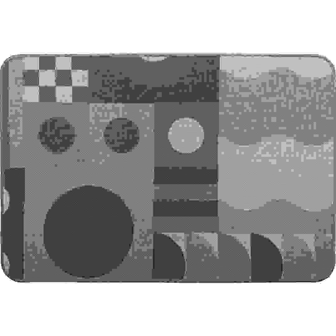 بساط مطبخ بطبعات بوليستر لوانس (رمادي طبيعي، 40 × 60 سم)