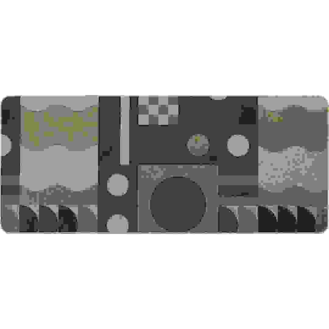 بساط مطبخ بتصميم طباعي بوليستر لوانس (بيج طبيعي، 50 × 120 سم)